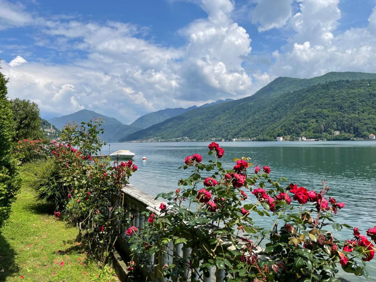 Ville Lago Lugano Porto Ceresio Bagian luar foto